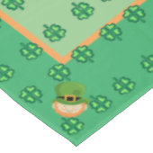 St Patricks Day Kleeblatts leprechaun Tischdecke (Schrägansicht)