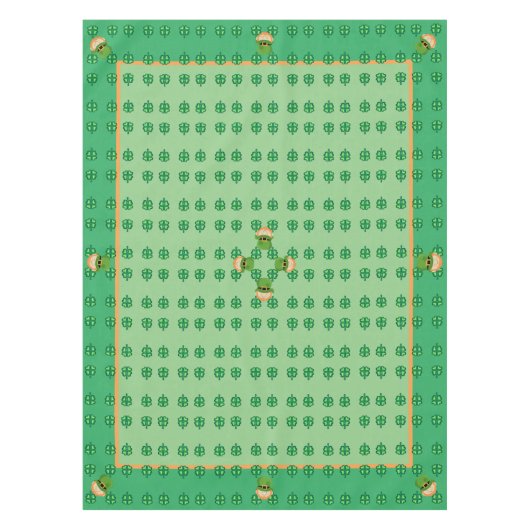 St Patricks Day Kleeblatts leprechaun Tischdecke (Vorderseite)