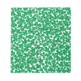 St Patrick's Day Kleeblatts Notizblock