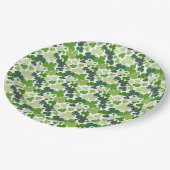 St. Patrick's Day Kleeblatts Paper Tellers 9" Pappteller (Schrägansicht)