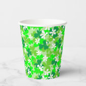 St Patrick's Day Kleeblatts Pattern Pappbecher (Vorderseite)