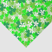 St Patrick's Day Kleeblatts Pattern Seidenpapier (Ausschnitt)
