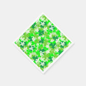 St Patrick's Day Kleeblatts Pattern Serviette (Ecke)