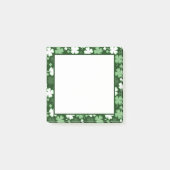 St. Patrick's Day Kleeblatts Post-it Klebezettel (Vorderseite)