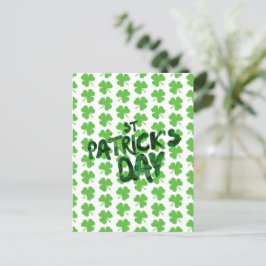 St. Patrick's Day Kleeblatts Postkarte