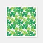 St. Patrick's Day Kleeblatts Print Napkins Serviette (Vorderseite)