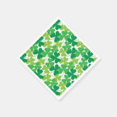 St. Patrick's Day Kleeblatts Print Napkins Serviette (Ecke)