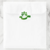 St. Patrick's Day Kleeblatts Runder Aufkleber (Tasche)