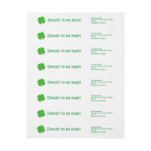 St Patrick's Day Kleeblatts "Stolz auf Iren" (Bogen)