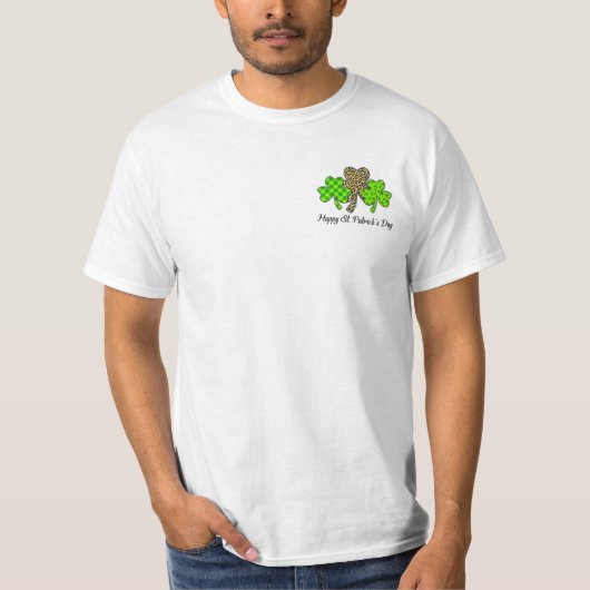 St. Patrick's Day Kleeblatts T-Shirt (Vorderseite)