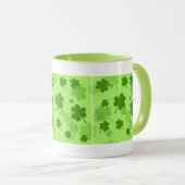 St. Patrick's Day Kleeblatts Tasse (VorderseiteRechts)