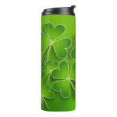St Patrick's Day Kleeblatts Thermosbecher (Nach links gedreht)