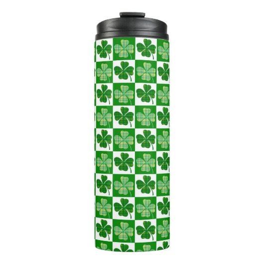 St Patrick's Day Kleeblatts Thermosbecher (Vorderseite)