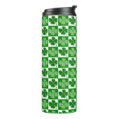 St Patrick's Day Kleeblatts Thermosbecher (Nach links gedreht)