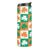 St Patrick's Day Kleeblatts Thermosbecher (Nach links gedreht)