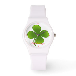 St Patrick's Day Kleeblatts Thunder_Cove Armbanduhr