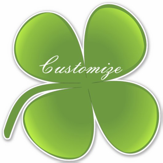 St Patrick's Day Kleeblatts Thunder_Cove Aufkleber (Vorderseite)