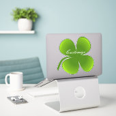 St Patrick's Day Kleeblatts Thunder_Cove Aufkleber (Laptop auf Schreibtisch)