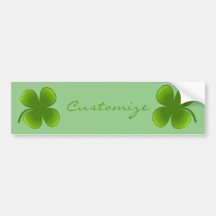 St Patrick's Day Kleeblatts Thunder_Cove Autoaufkleber