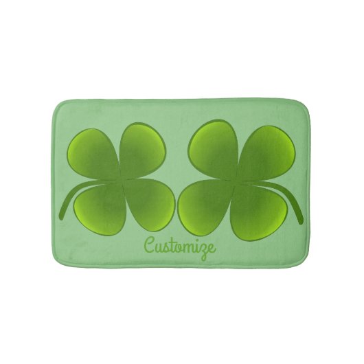 St Patrick's Day Kleeblatts Thunder_Cove Badematte (Vorderseite)