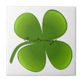 St Patrick's Day Kleeblatts Thunder_Cove Fliese (Vorderseite)