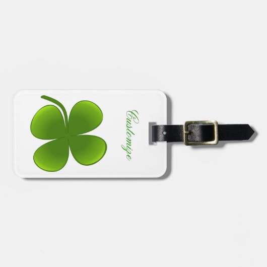 St Patrick's Day Kleeblatts Thunder_Cove Gepäckanhänger (Vorderseite horizontal)