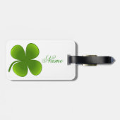 St Patrick's Day Kleeblatts Thunder_Cove Gepäckanhänger (Rückseite horizontal)