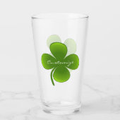 St Patrick's Day Kleeblatts Thunder_Cove Glas (Rückseite)