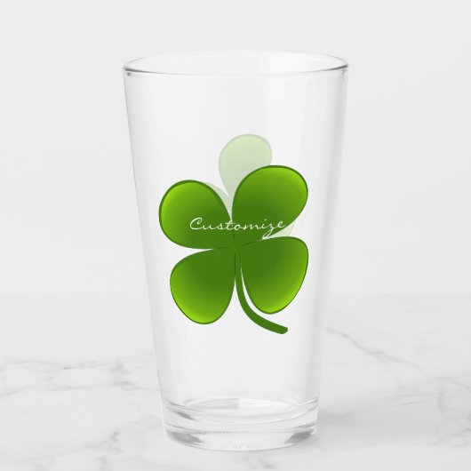 St Patrick's Day Kleeblatts Thunder_Cove Glas (Vorderseite)