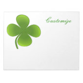 St Patrick's Day Kleeblatts Thunder_Cove Notizblock (Vorderseite)