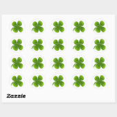 St Patrick's Day Kleeblatts Thunder_Cove Runder Aufkleber (Blatt)