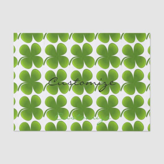 St Patrick's Day Kleeblatts Thunder_Cove Seidenpapier (Vorderseite)