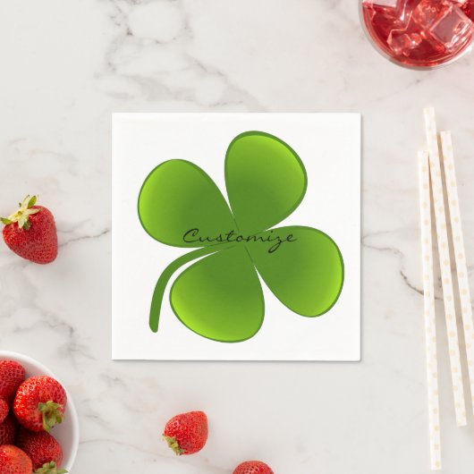 St Patrick's Day Kleeblatts Thunder_Cove Serviette (Beispiel)