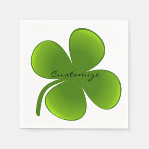St Patrick's Day Kleeblatts Thunder_Cove Serviette