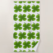 St Patrick's Day Kleeblatts Thunder_Cove Strandtuch (Vorderseite)