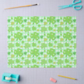 St Patrick's Day Kleeblatts und Gingham Pattern Seidenpapier (Basteln)