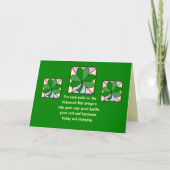ST. PATRICK'S DAY/KLEEBLATTS UND IRISH SESSING KARTE (Vorderseite)