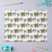 ST PATRICK'S DAY , KLEEBLATTS UND PORSESHOW White Seidenpapier (Basteln)