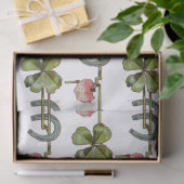 ST PATRICK'S DAY , KLEEBLATTS UND PORSESHOW White Seidenpapier (Geschenk)