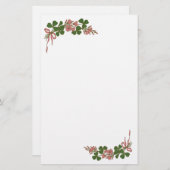 ST. PATRICK'S DAY /Kleeblatts, weiß Briefpapier (Vorne/Hinten)