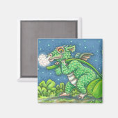 ST. PATRICK'S DAY KLEINE IRISH DRAGON FANTASY MAGNET (Vorderseite/Rückseite)