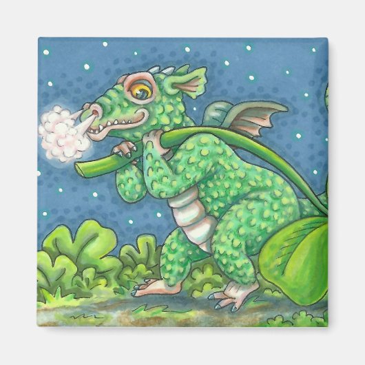ST. PATRICK'S DAY KLEINE IRISH DRAGON FANTASY MAGNET (Vorne)