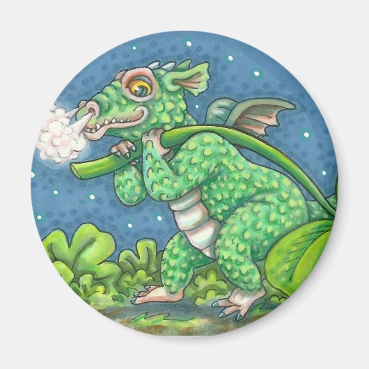 ST. PATRICK'S DAY KLEINE IRISH DRAGON FANTASY MAGNET (Vorne)