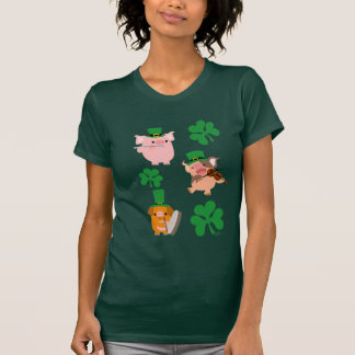 St Patrick's Day Kleine Musiker Frauen T - Shirt