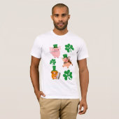 St Patrick's Day Kleine Musiker T - Shirt (Vorne ganz)