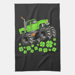 St Patricks Day Kleinkind Glücklicher Monstertruck Geschirrtuch