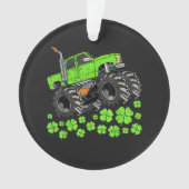 St Patricks Day Kleinkind Glücklicher Monstertruck Ornament (Vorderseite)
