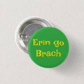 St. Patrick's Day-Knopf Button (Vorne & Hinten)