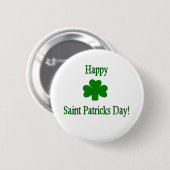 St. Patricks Day-Knopf Button (Vorne & Hinten)