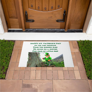 ST. PATRICK'S DAY KOBOLD-GEDICHT  FUßMATTE